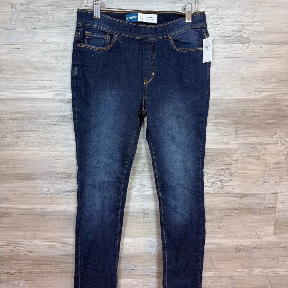NWT Old Navy Boys Skinny Built-In Tough Pull-On Jeans XL (14-16)